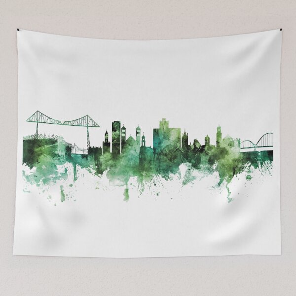 Item preview, Middlesbrough England Skyline designed and sold by ArtPrints.