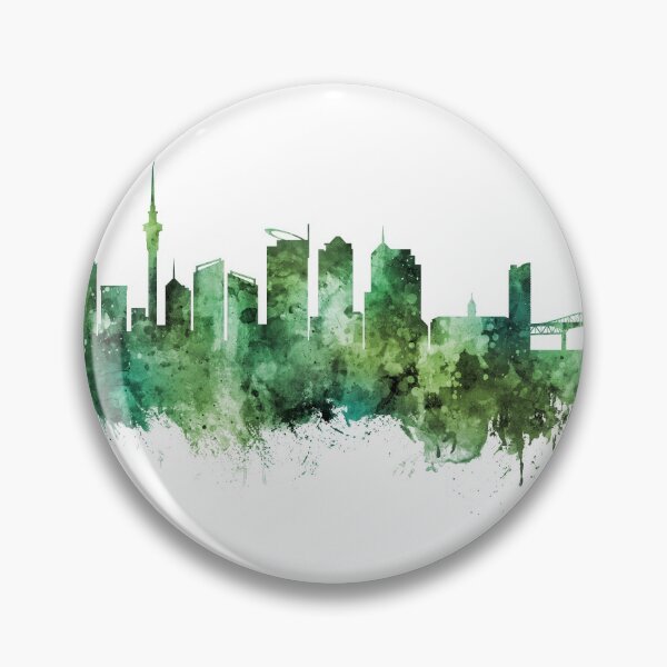 Item preview, Auckland New Zealand Skyline designed and sold by ArtPrints.