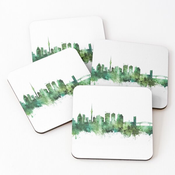 Item preview, Auckland New Zealand Skyline designed and sold by ArtPrints.