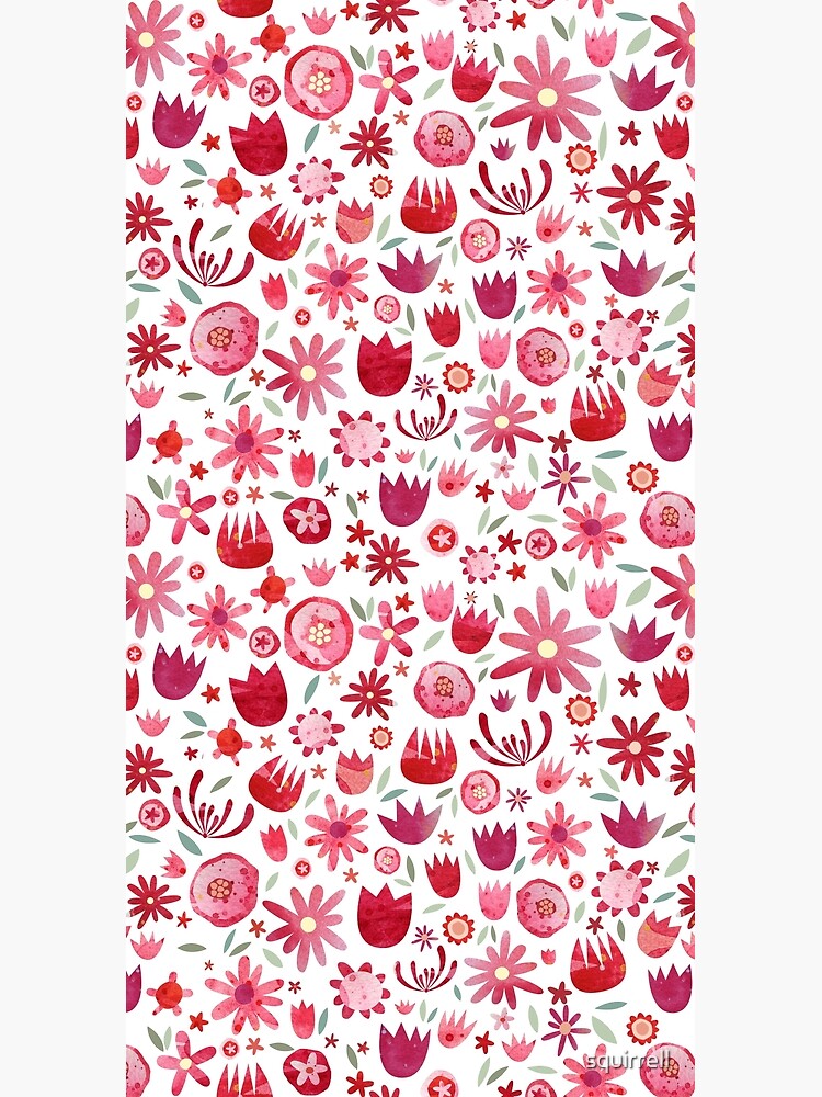 Summer Flowers Watercolor by squirrell