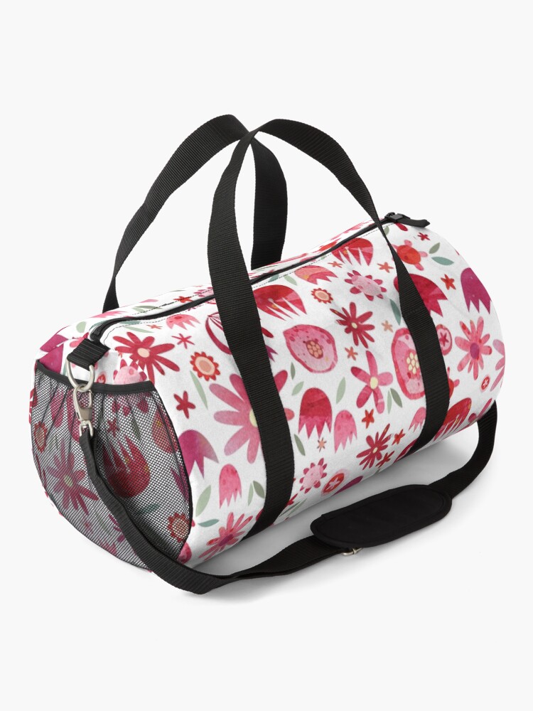 Alternate view of Summer Flowers Watercolor Duffle Bag