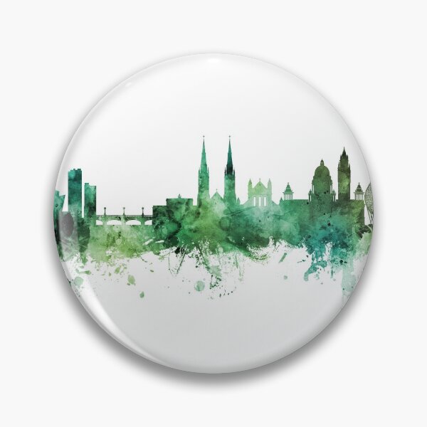 Item preview, Belfast Northern Ireland Skyline designed and sold by ArtPrints.