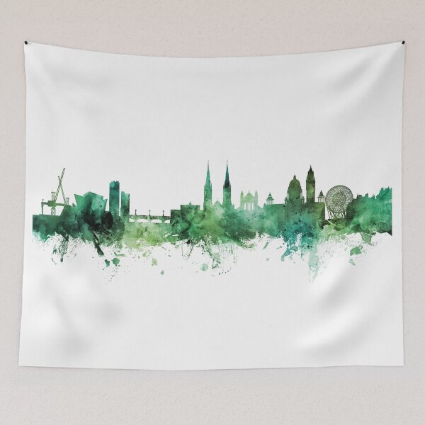 Item preview, Belfast Northern Ireland Skyline designed and sold by ArtPrints.
