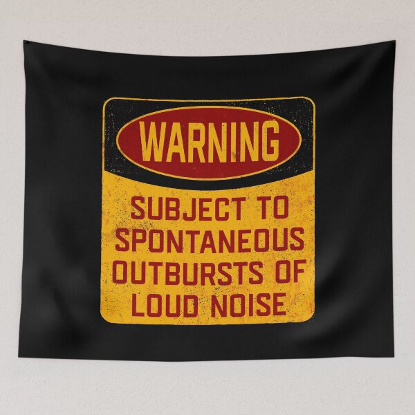 Item preview, Warning Subject To Spontaneous Outbursts Of Loud Noise designed and sold by kudostees.