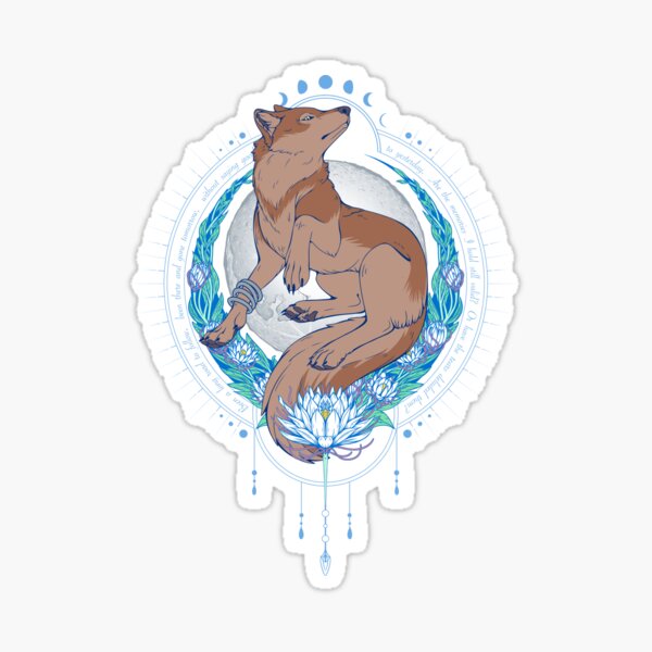 Howling Wolf Sticker