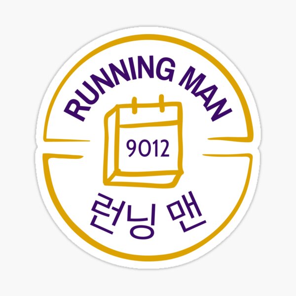 Running Man 9012 Korean Show Sticker