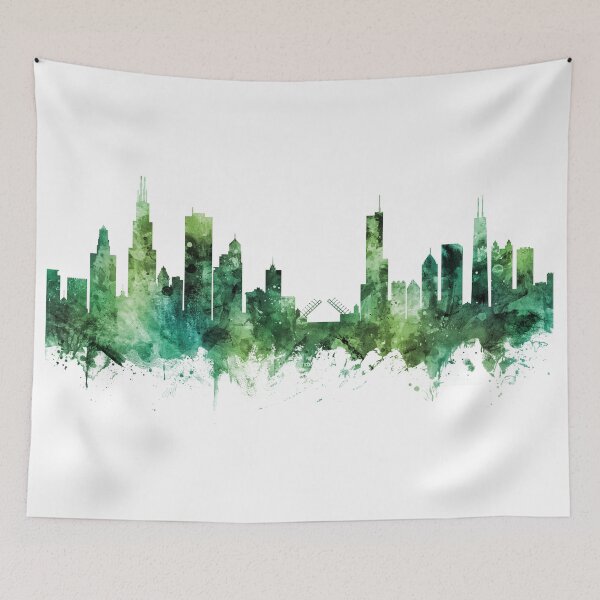 Item preview, Chicago Illinois Skyline designed and sold by ArtPrints.