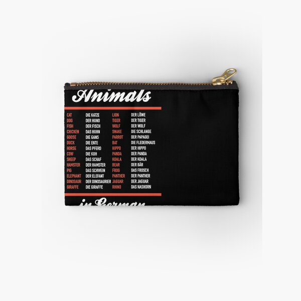 Item preview, Animals In German - German Language Cheatsheet designed and sold by HiddenVerb.
