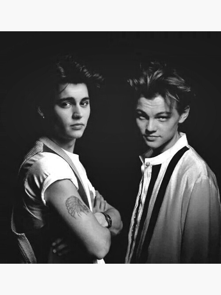 "Leonardo Dicaprio and Johnny Depp young" Poster for Sale by LiaRic