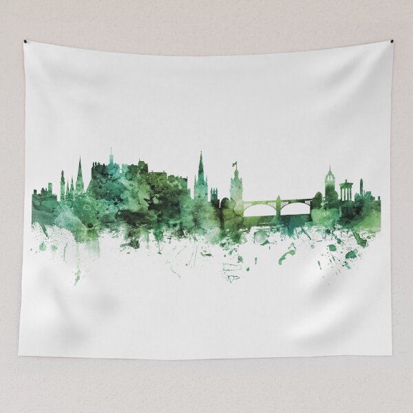 Item preview, Edinburgh Scotland Skyline designed and sold by ArtPrints.