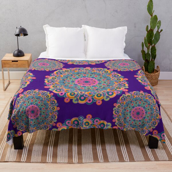 Item preview, Bohemian ethnic pattern- violet  designed and sold by Urvashi Patel.