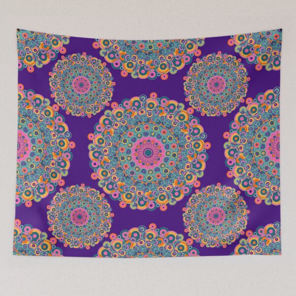 Item preview, Bohemian ethnic pattern- violet  designed and sold by Urvashi Patel.