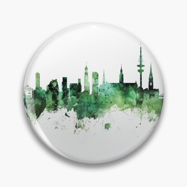 Artikelvorschau, Hamburg Germany Skyline entworfen und verkauft von ArtPrints.