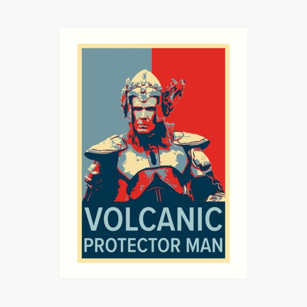 Volcano Man Poster Art Print