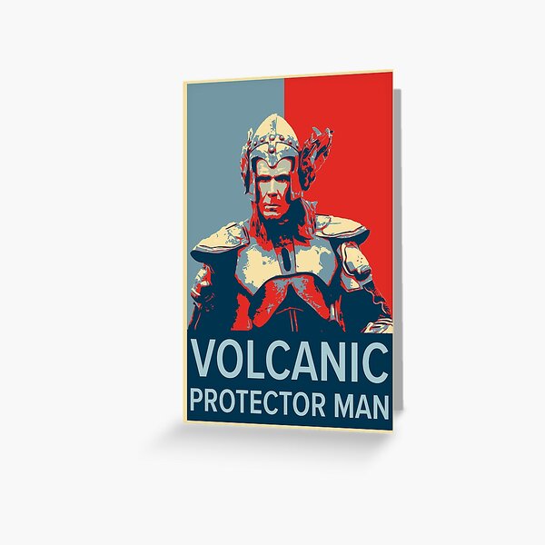 Item preview, Volcano Man Poster designed and sold by Fenja Van Em.