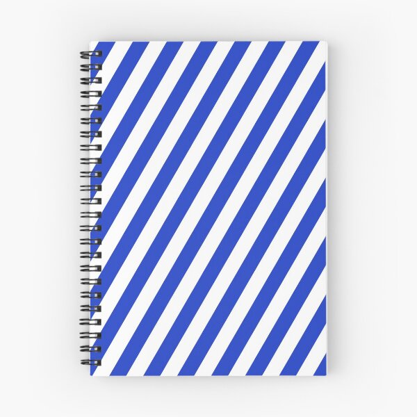 Item preview, Blue and White Diagonal Stripes designed and sold by Ludovic Geusa.