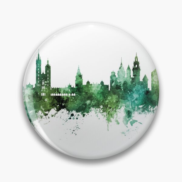 Item preview, Krakow Poland Skyline designed and sold by ArtPrints.
