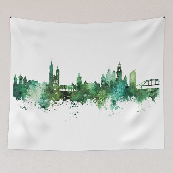 Item preview, Krakow Poland Skyline designed and sold by ArtPrints.