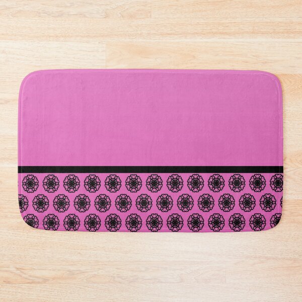 Item preview, Black lace border pattern on gradient pink designed and sold by PetaJaneHome.