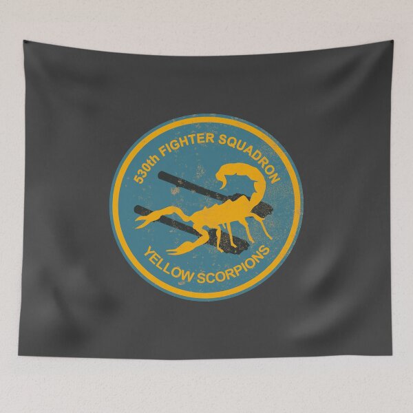Item preview, WW2 530th Fighter Squadron - Yellow Scorpions (distressed) designed and sold by StrongVlad.