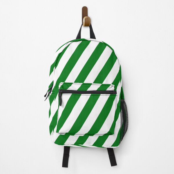 Item preview, Green and White Diagonal Stripes designed and sold by Ludovic Geusa.