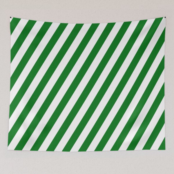 Item preview, Green and White Diagonal Stripes designed and sold by Ludovic Geusa.