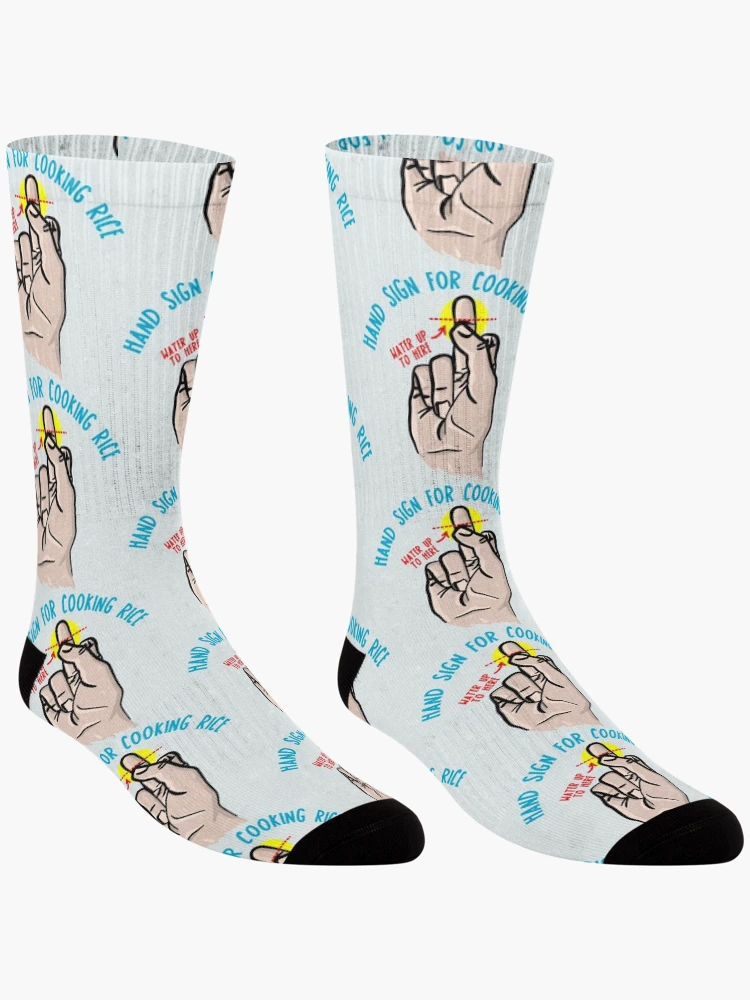 Thumbnail 3 of 5, Socks, PERFECT RICE Sticker designed and sold by aydapadi.