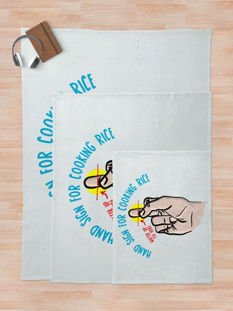 Thumbnail 5 of 6, Throw Blanket, PERFECT RICE Sticker designed and sold by aydapadi.