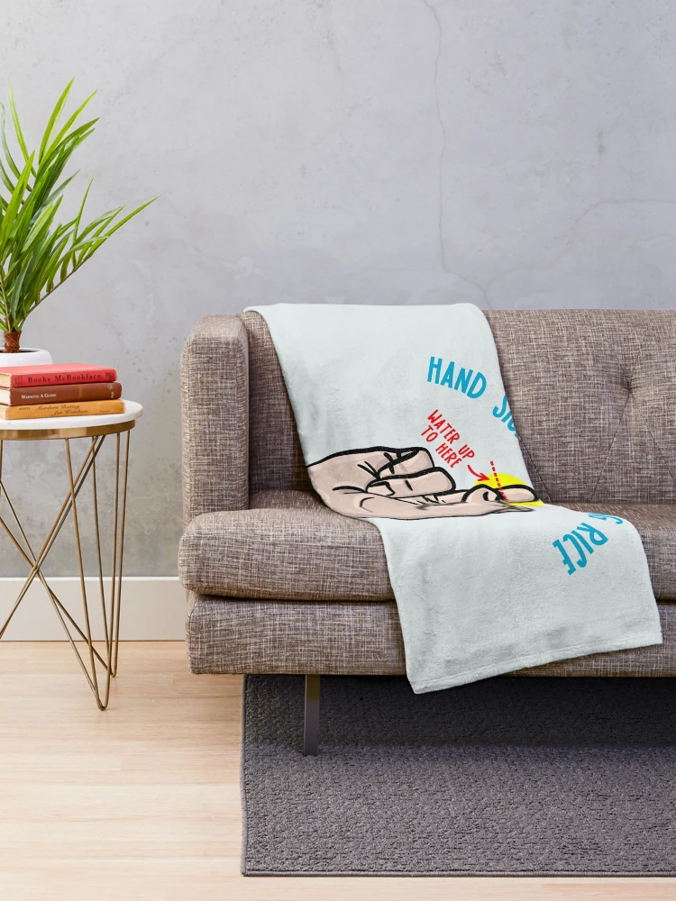 Thumbnail 2 of 6, Throw Blanket, PERFECT RICE Sticker designed and sold by aydapadi.