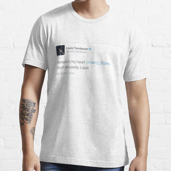 l a r r y always in my heart tweet Essential T-Shirt for Sale by
