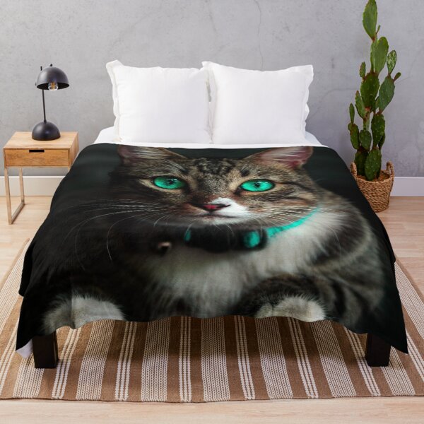 Item preview, Cat With Green Majestic Eyes For Cat Lovers Art Design designed and sold by NomYen ..