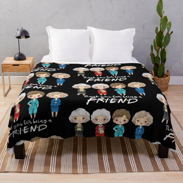 thanks you for being a friend-golden girls Throw Blanket