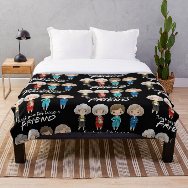 thanks you for being a friend-golden girls Throw Blanket