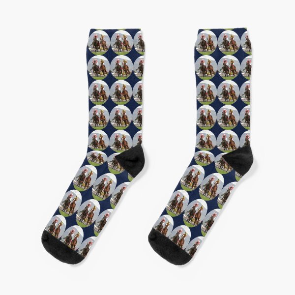 Horse racing action 4 Socks
