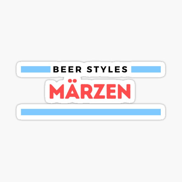 Beer Styles – Märzen Sticker