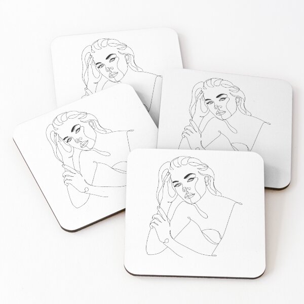 Item preview, woman line art print, woman line art face, woman line art, woman line illustration designed and sold by OneLinePrint.