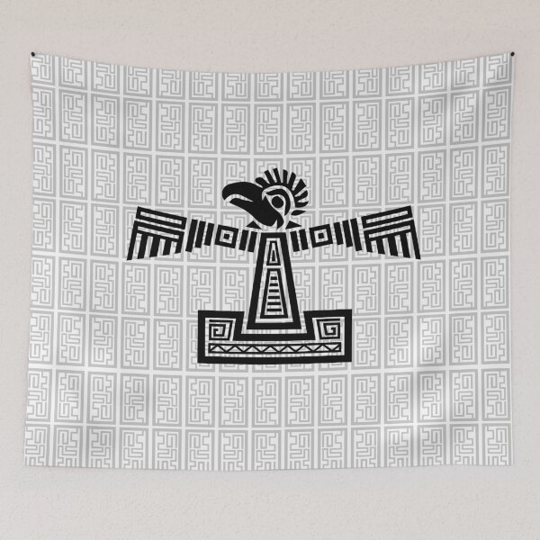Item preview, aztec Eagle Design Black with aztec style background designed and sold by Jake Purcell.