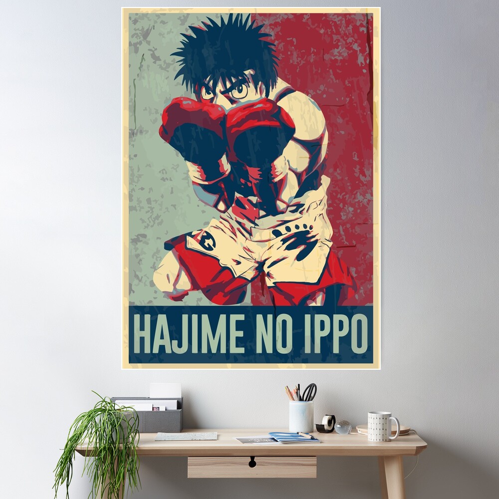 Hajime no Ippo New Challenger Poster  Canvas poster, Poster wall art,  Poster