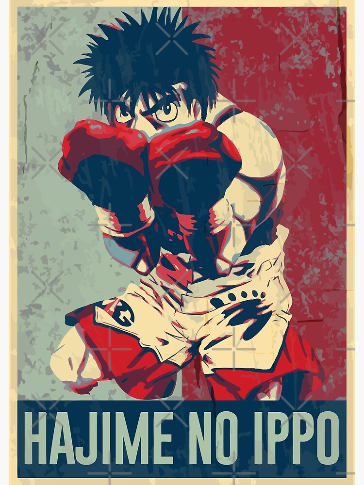 Discover Hajime no Ippo in hope + distressed style Premium Matte Vertical Poster