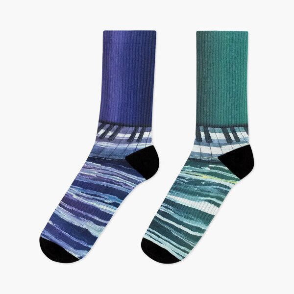 Item preview, Abstract rainbow musical ocean seascape designed and sold by mysticmern.