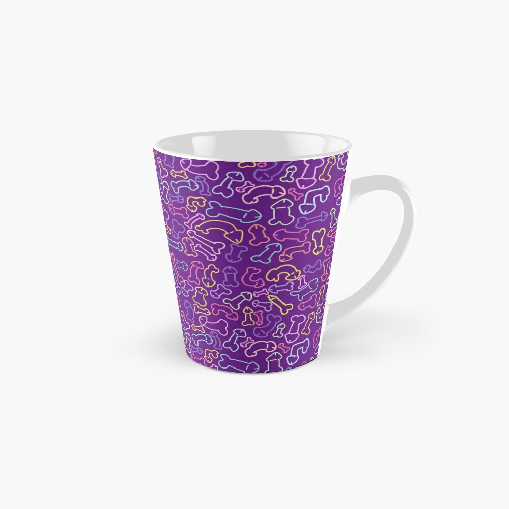 PASTEL PENIS PATTERN MASK Coffee Mug for Sale by aydapadi