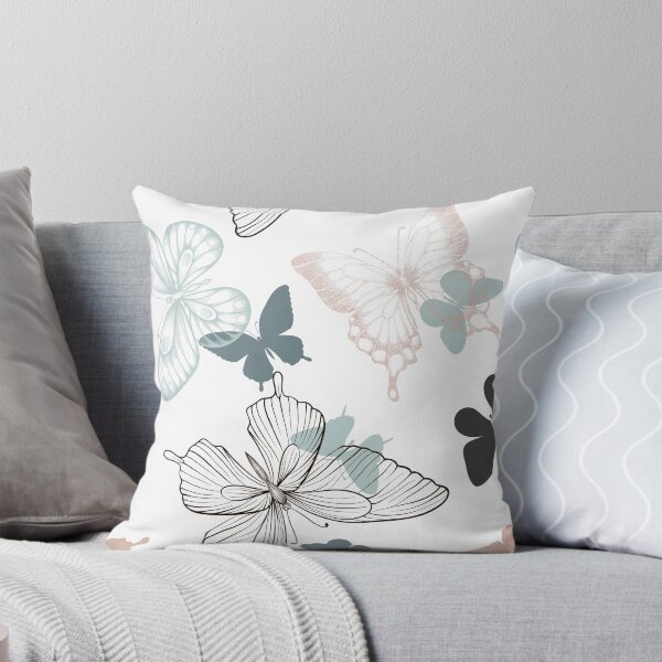 Item preview, Seamless pattern with decorative butterflies in scandinavian style.  designed and sold by Yevheniia Hulinska.