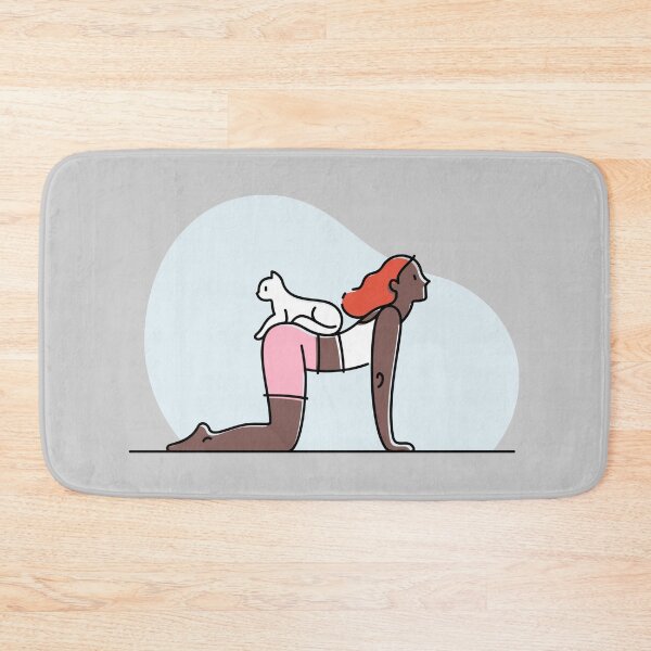 Item preview, YOGA PRACTICE WITH CAT Cow pose designed and sold by Trio's Stuff.