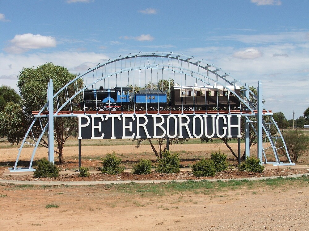 "Peterborough sign Sth Australia" by Heather Dart Redbubble