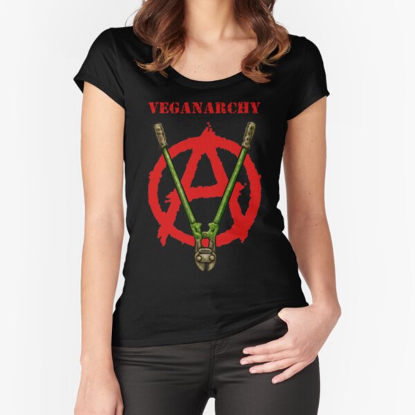 Veganarchy Fitted Scoop T-Shirt