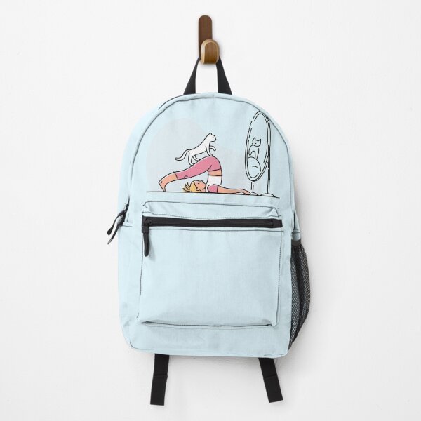 Item preview, YOGA PRACTICE WITH CAT Plow pose designed and sold by Trio's Stuff.