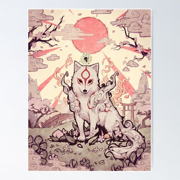 Okami HD cover Art Print by Eptanu