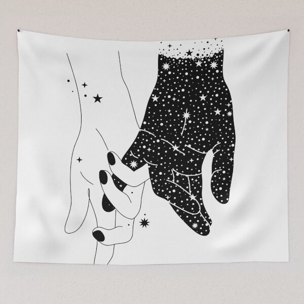 Item preview, black lives matter symbol. black and white hands together. Holding Hands designed and sold by OneLinePrint.
