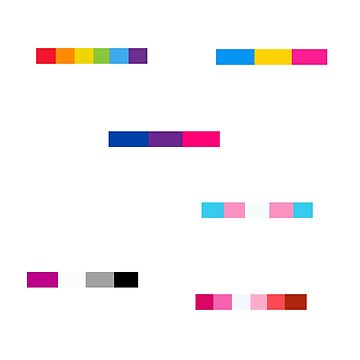 Vorschaubild zum Design Kleine subtile Pride Pins Sticker Pack von Carla Perry