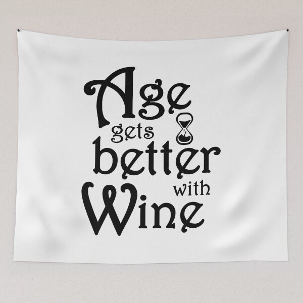 Item preview, Age gets better with wine funny saying designed and sold by DerNerd.